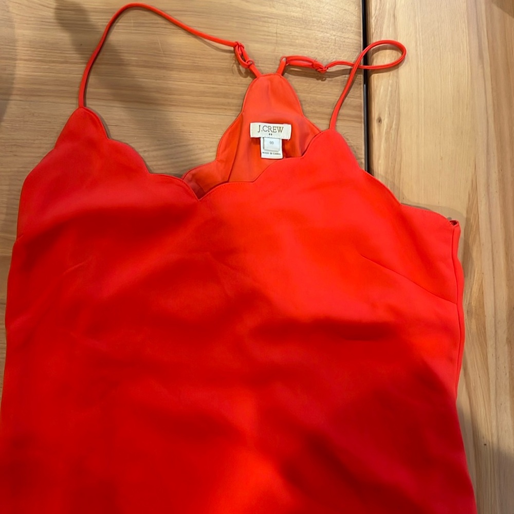 Jcrew scallop hem top